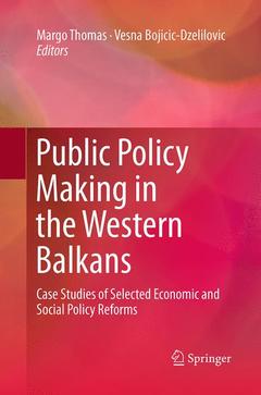 Couverture de l’ouvrage Public Policy Making in the Western Balkans