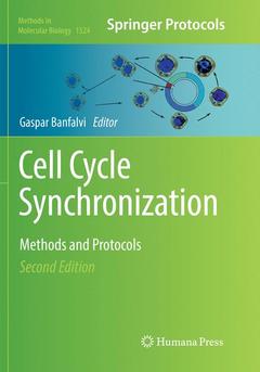 Couverture de l’ouvrage Cell Cycle Synchronization