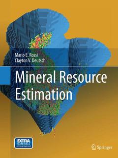Couverture de l’ouvrage Mineral Resource Estimation