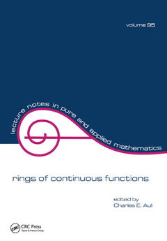 Couverture de l’ouvrage Rings of Continuous Function