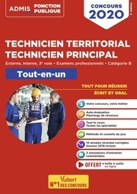 Couverture de l’ouvrage Concours Technicien territorial - Technicien principal - Catégorie B - Tout-en-un