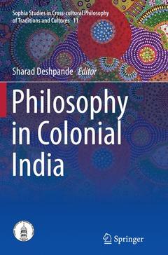 Couverture de l’ouvrage Philosophy in Colonial India
