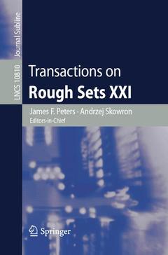 Couverture de l’ouvrage Transactions on Rough Sets XXI