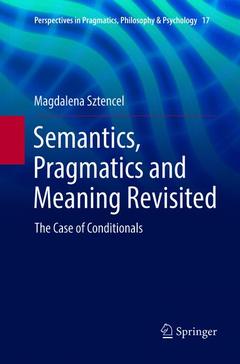 Couverture de l’ouvrage Semantics, Pragmatics and Meaning Revisited