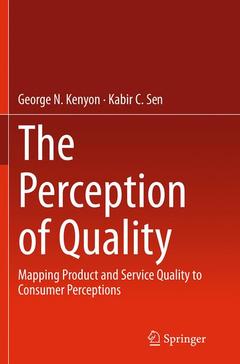 Couverture de l’ouvrage The Perception of Quality