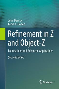 Couverture de l’ouvrage Refinement in Z and Object-Z