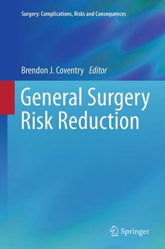 Couverture de l’ouvrage General Surgery Risk Reduction