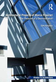 Couverture de l’ouvrage Architectural Projects of Marco Frascari