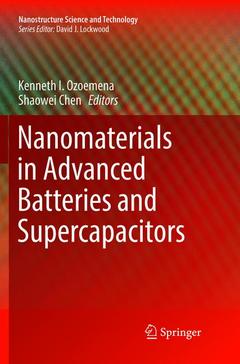 Couverture de l’ouvrage Nanomaterials in Advanced Batteries and Supercapacitors