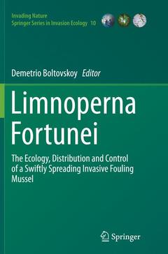 Couverture de l’ouvrage Limnoperna Fortunei