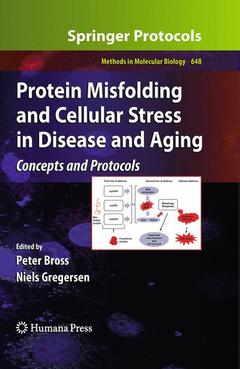 Couverture de l’ouvrage Protein Misfolding and Cellular Stress in Disease and Aging
