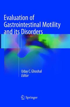 Couverture de l’ouvrage Evaluation of Gastrointestinal Motility and its Disorders
