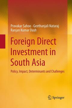 Couverture de l’ouvrage Foreign Direct Investment in South Asia