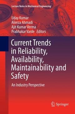 Cover of the book Current Trends in Reliability, Availability, Maintainability and Safety