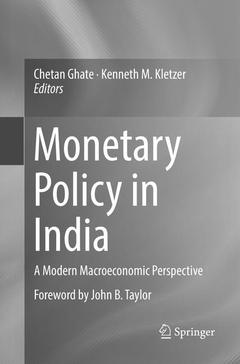 Couverture de l’ouvrage Monetary Policy in India