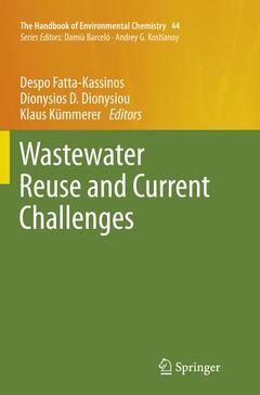 Cover of the book Wastewater Reuse and Current Challenges 