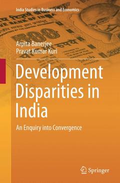 Couverture de l’ouvrage Development Disparities in India