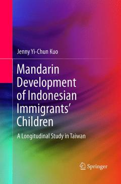 Couverture de l’ouvrage Mandarin Development of Indonesian Immigrants’ Children