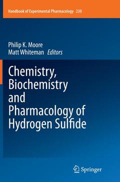Couverture de l’ouvrage Chemistry, Biochemistry and Pharmacology of Hydrogen Sulfide
