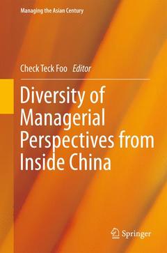 Cover of the book Diversity of Managerial Perspectives from Inside China