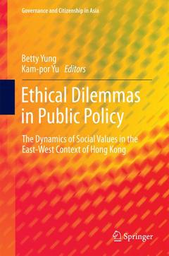 Cover of the book Ethical Dilemmas in Public Policy