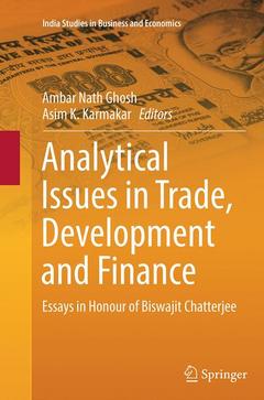 Couverture de l’ouvrage Analytical Issues in Trade, Development and Finance