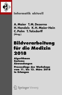 Couverture de l’ouvrage Bildverarbeitung für die Medizin 2018