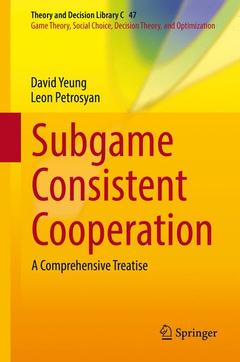 Couverture de l’ouvrage Subgame Consistent Cooperation
