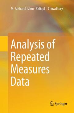 Couverture de l’ouvrage Analysis of Repeated Measures Data