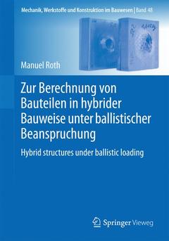 Cover of the book Zur Berechnung von Bauteilen in hybrider Bauweise unter ballistischer Beanspruchung