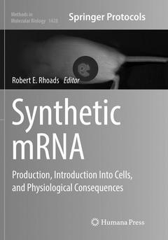 Couverture de l’ouvrage Synthetic mRNA