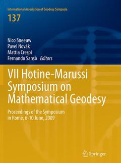 Couverture de l’ouvrage VII Hotine-Marussi Symposium on Mathematical Geodesy