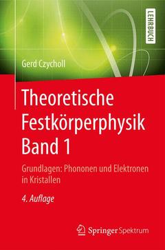 Couverture de l’ouvrage Theoretische Festkörperphysik Band 1