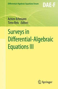 Couverture de l’ouvrage Surveys in Differential-Algebraic Equations III