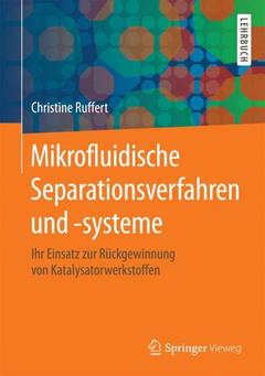Couverture de l’ouvrage Mikrofluidische Separationsverfahren und -systeme