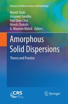 Couverture de l’ouvrage Amorphous Solid Dispersions