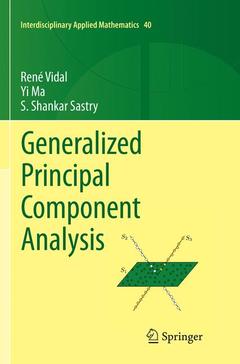 Couverture de l’ouvrage Generalized Principal Component Analysis