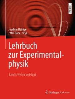 Couverture de l’ouvrage Lehrbuch zur Experimentalphysik Band 4: Wellen und Optik