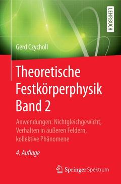 Couverture de l’ouvrage Theoretische Festkörperphysik Band 2