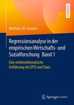 Couverture de l’ouvrage Regressionsanalyse in der empirischen Wirtschafts- und Sozialforschung Band 1