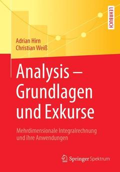 Couverture de l’ouvrage Analysis - Grundlagen und Exkurse