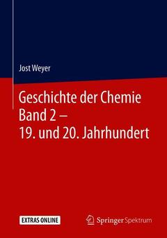 Couverture de l’ouvrage Geschichte der Chemie Band 2 – 19. und 20. Jahrhundert