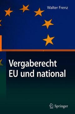 Couverture de l’ouvrage Vergaberecht EU und national