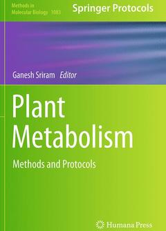 Couverture de l’ouvrage Plant Metabolism