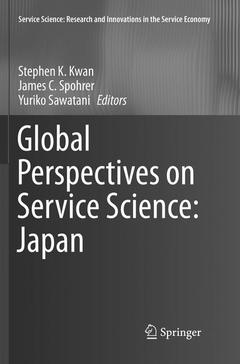 Couverture de l’ouvrage Global Perspectives on Service Science: Japan