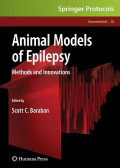 Couverture de l’ouvrage Animal Models of Epilepsy