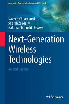 Couverture de l’ouvrage Next-Generation Wireless Technologies