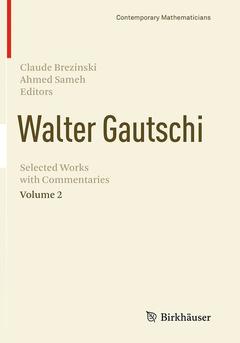 Couverture de l’ouvrage Walter Gautschi, Volume 2