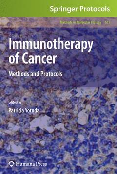 Couverture de l’ouvrage Immunotherapy of Cancer