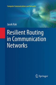 Couverture de l’ouvrage Resilient Routing in Communication Networks
